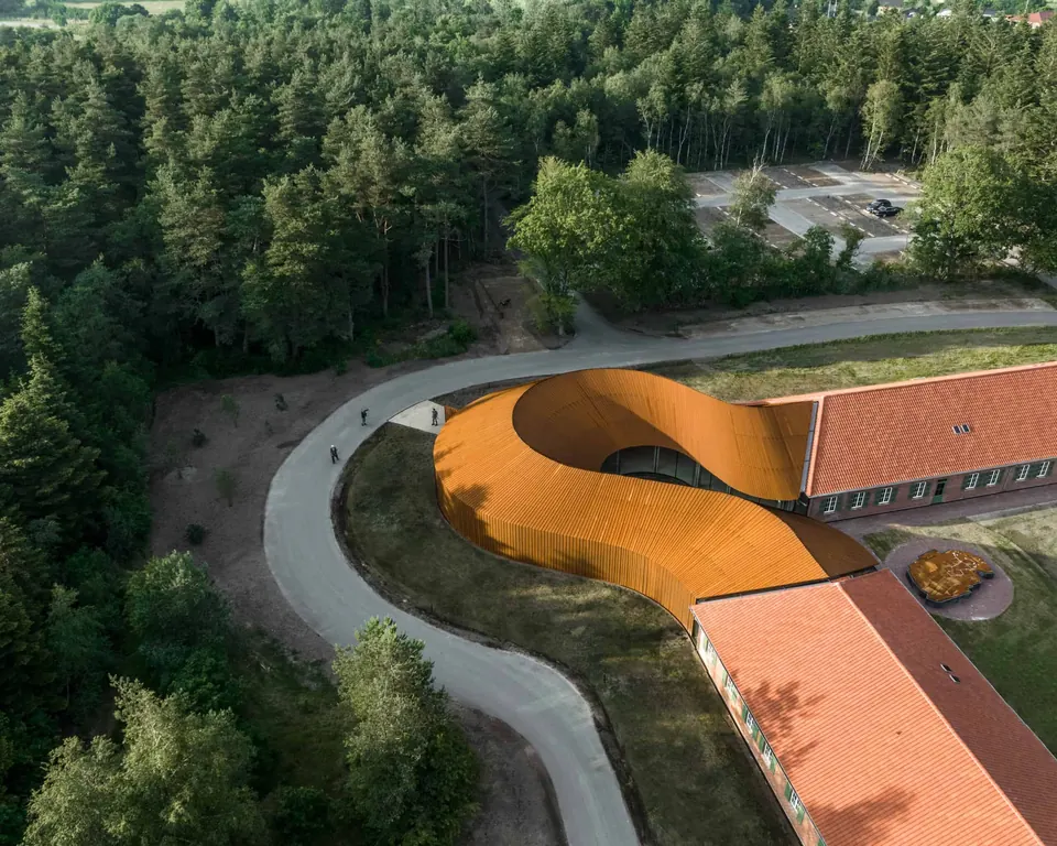 FLUGT Museum in Oksbøl aus der Luft